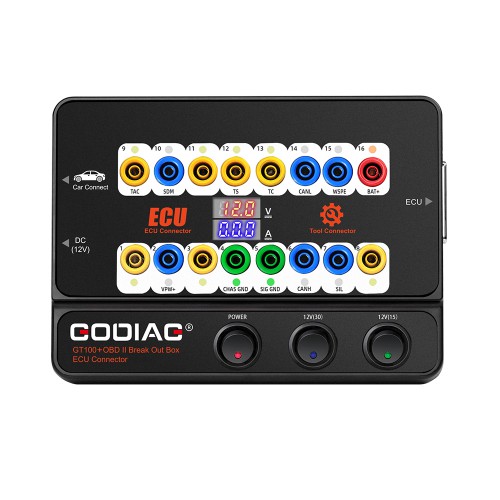 GODIAG GT100+ GT100 Pro New Generation AUTO TOOLS OBD II Break Out Box ECU Connector with Electronic Current Display