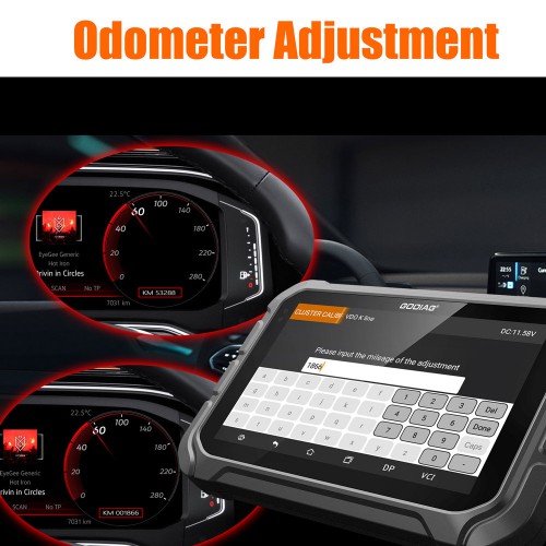 GODIAG GD801 ODOMaster 7 inch Tablet OBDII Odometer Correction Tool One Year Free Update Online