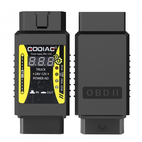 2023 Godiag GT106 24V to 12V Heavy Duty Truck Adapter for X431 for Truck Converter Heavy Duty Vehicles Diagnosis Support ThinkCar/Thinkcar2/Thinkdiag
