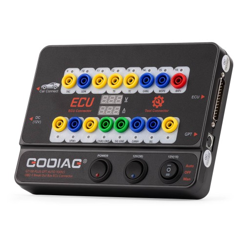 GODIAG GT100 PLUS GPT ENET DOIP 24V-12V AUTO TOOLS OBD II Break Out Box ECU Connector
